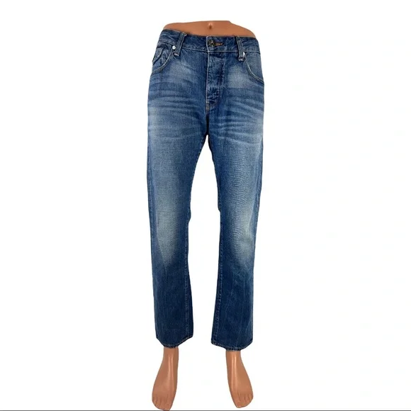 G Star Mens 34 X 31 (actual) Jeans Morris Low Straight Blue Organic 33x32 EUC